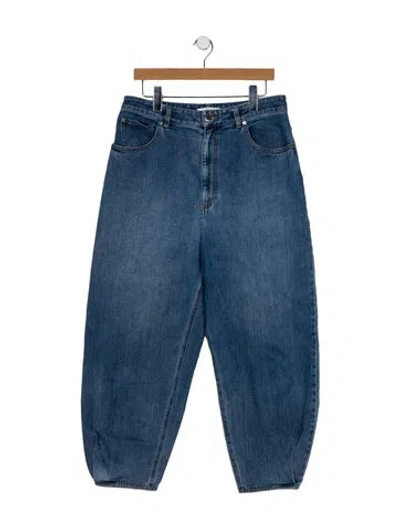 Pre-owned Tibi High-rise Straight Leg Jeans In Blue
