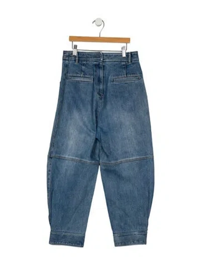 Pre-owned Tibi High-rise Straight Leg Jeans In Blue