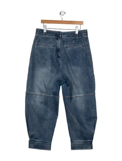 Pre-owned Tibi High-rise Straight Leg Jeans In Blue