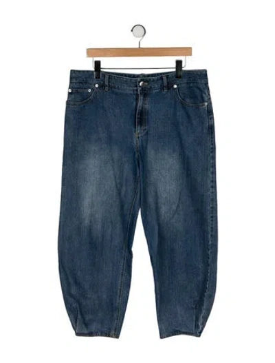 Pre-owned Tibi High-rise Straight Leg Jeans In Blue