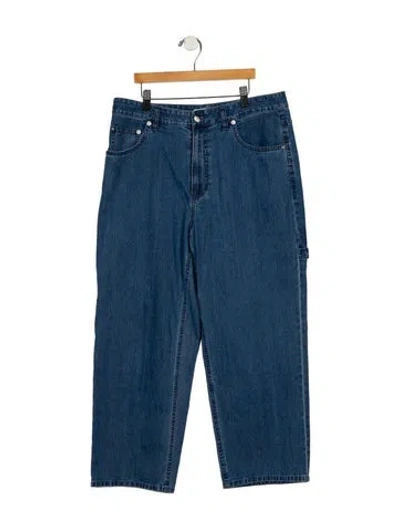 Pre-owned Tibi High-rise Straight Leg Jeans In Blue
