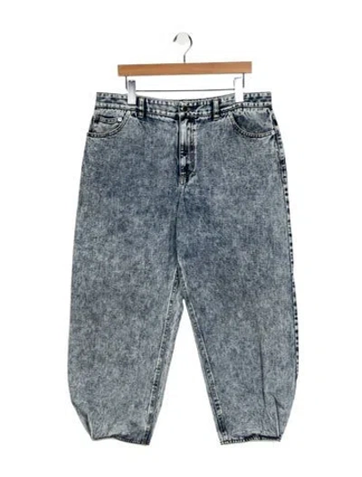 Pre-owned Tibi High-rise Straight Leg Jeans In Blue