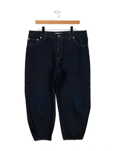 Pre-owned Tibi High-rise Straight Leg Jeans In Blue