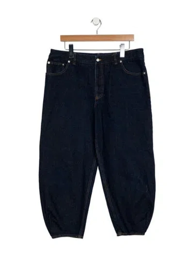 Pre-owned Tibi High-rise Straight Leg Jeans In Blue