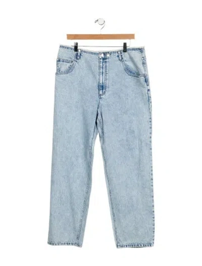 Pre-owned Tibi High-rise Straight Leg Jeans In Blue