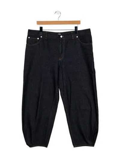 Pre-owned Tibi High-rise Straight Leg Jeans In Blue