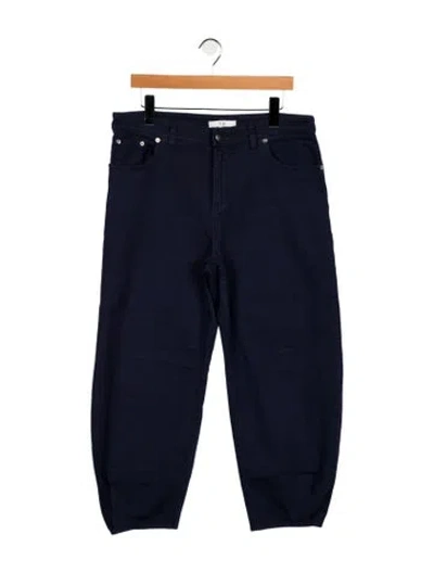Pre-owned Tibi High-rise Straight Leg Jeans In Blue