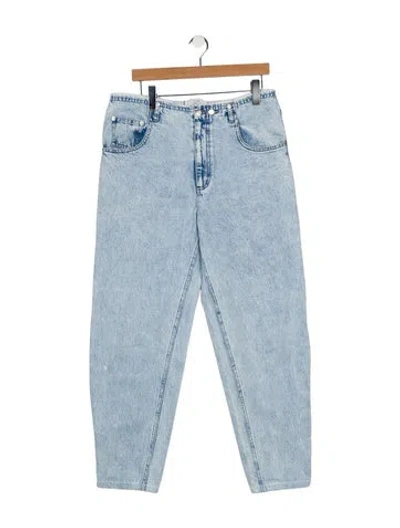 Pre-owned Tibi High-rise Straight Leg Jeans In Blue