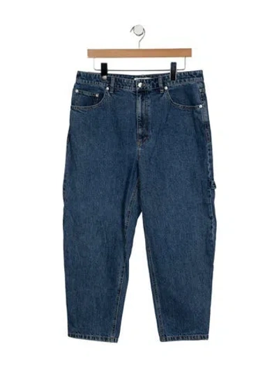 Pre-owned Tibi High-rise Straight Leg Jeans In Blue