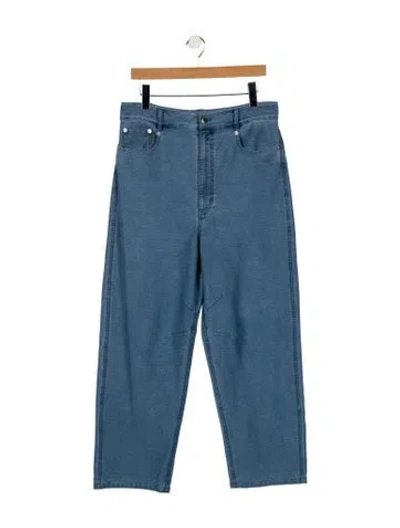 Pre-owned Tibi High-rise Straight Leg Jeans In Blue