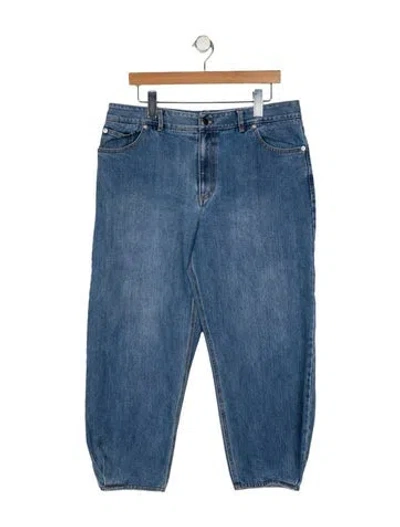 Pre-owned Tibi High-rise Straight Leg Jeans In Blue
