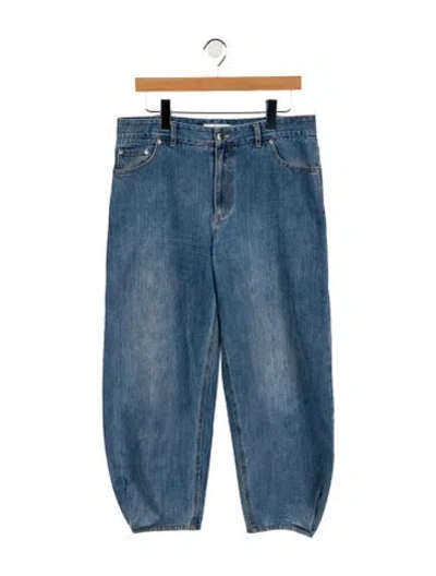 Pre-owned Tibi High-rise Straight Leg Jeans In Blue