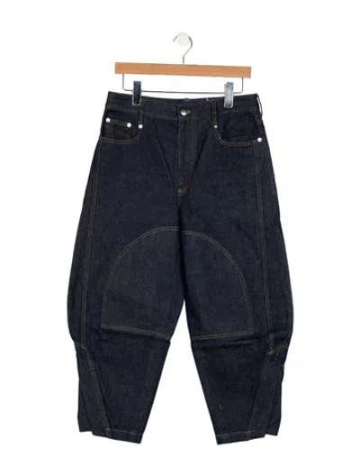 Pre-owned Tibi High-rise Straight Leg Jeans In Blue