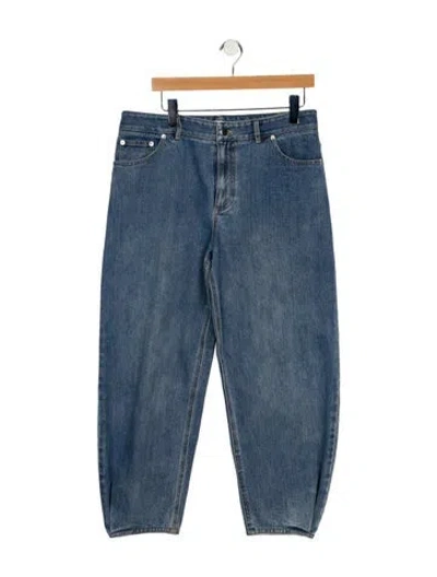 Pre-owned Tibi High-rise Straight Leg Jeans In Blue