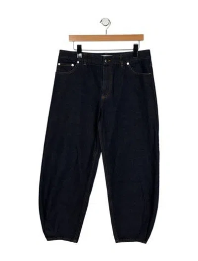 Pre-owned Tibi High-rise Straight Leg Jeans In Blue