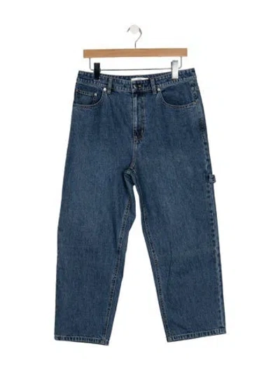 Pre-owned Tibi High-rise Straight Leg Jeans In Blue