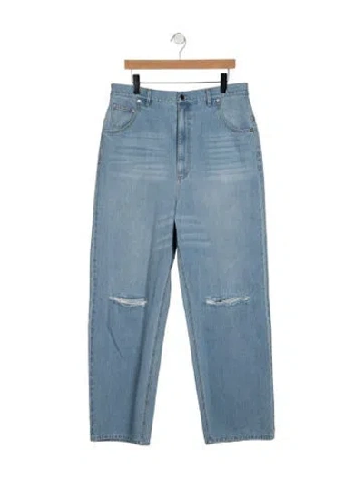 Pre-owned Tibi High-rise Straight Leg Jeans In Blue