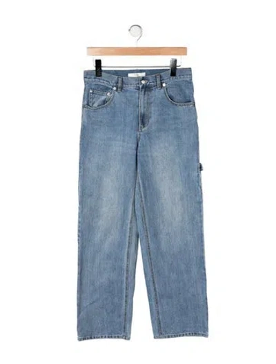 Pre-owned Tibi High-rise Straight Leg Jeans In Blue