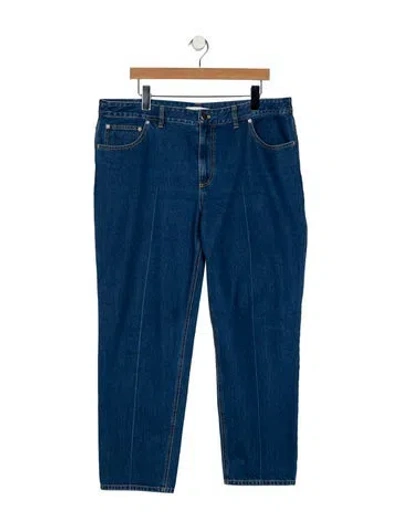 Pre-owned Tibi High-rise Straight Leg Jeans In Blue
