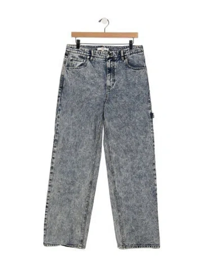 Pre-owned Tibi High-rise Straight Leg Jeans In Blue