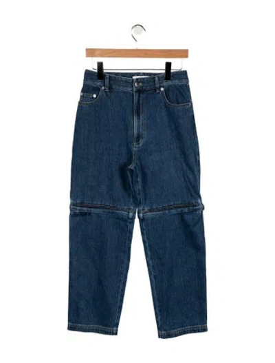 Pre-owned Tibi High-rise Straight Leg Jeans In Blue
