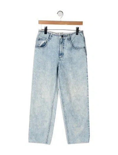 Pre-owned Tibi High-rise Straight Leg Jeans In Blue