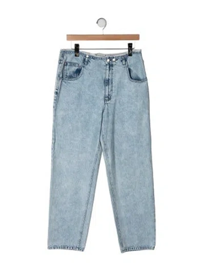 Pre-owned Tibi High-rise Straight Leg Jeans In Blue