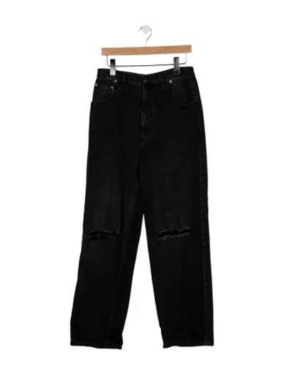 Pre-owned Tibi High-rise Straight Leg Jeans In Blue