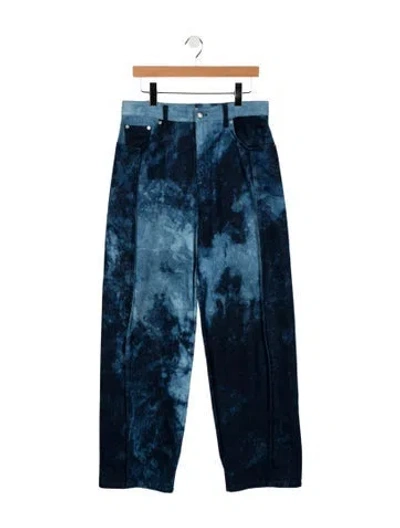 Pre-owned Tibi High-rise Straight Leg Jeans In Blue