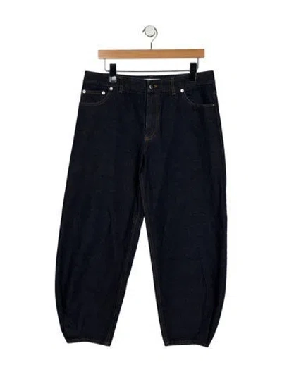 Pre-owned Tibi High-rise Straight Leg Jeans In Blue