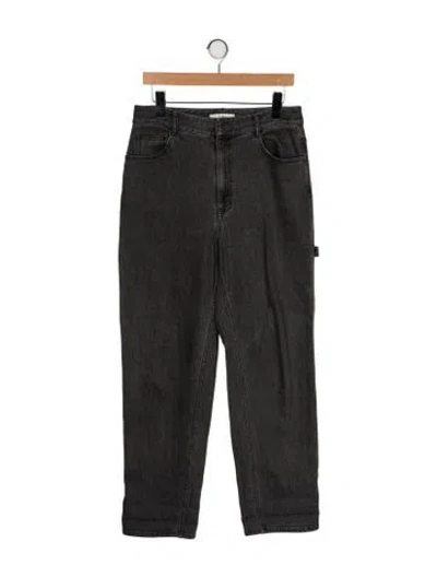 Pre-owned Tibi High-rise Straight Leg Jeans In Gray