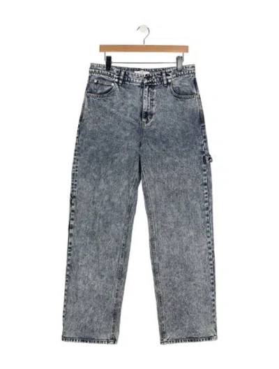 Pre-owned Tibi High-rise Straight Leg Jeans In Grey