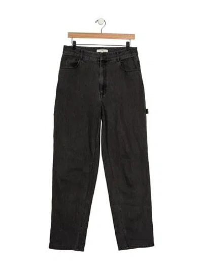 Pre-owned Tibi High-rise Straight Leg Jeans In Grey