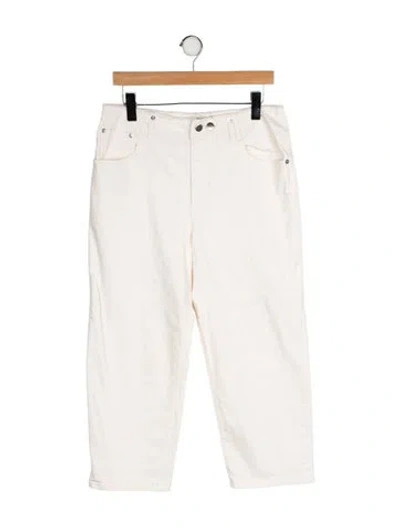 Pre-owned Tibi High-rise Straight Leg Jeans In Neutral
