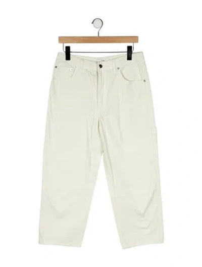 Pre-owned Tibi High-rise Straight Leg Jeans In Neutral