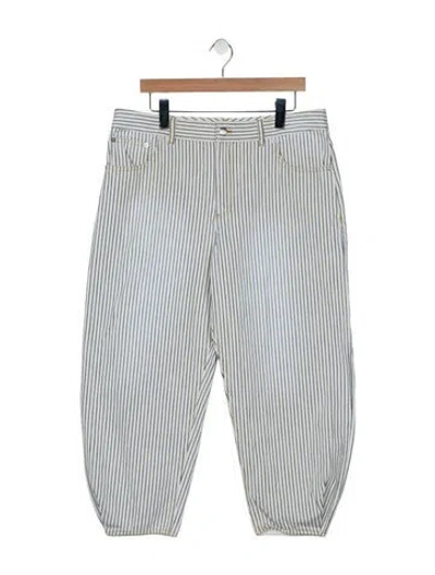 Pre-owned Tibi High-rise Straight Leg Jeans In Neutral