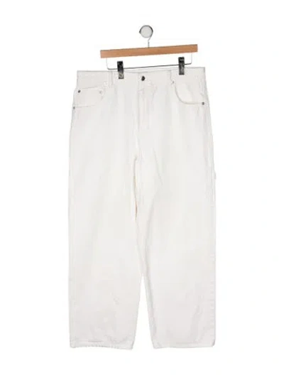 Pre-owned Tibi High-rise Straight Leg Jeans In Neutral