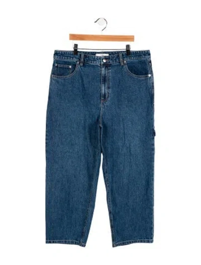 Pre-owned Tibi High-rise Straight Leg Jeans W/ Tags In Blue