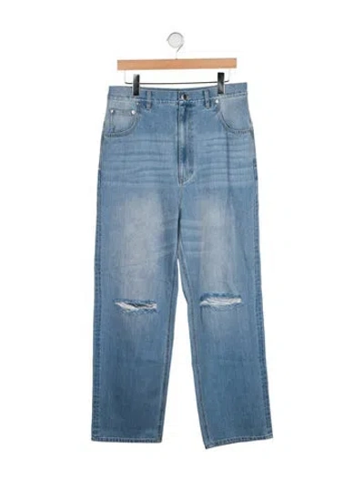 Pre-owned Tibi High-rise Straight Leg Jeans W/ Tags In Blue