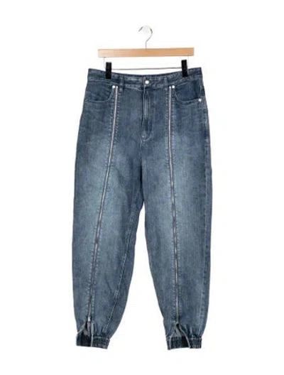 Pre-owned Tibi High-rise Straight Leg Jeans W/ Tags In Blue