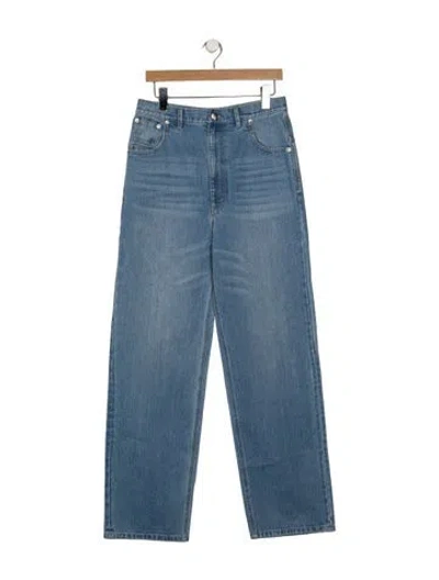 Pre-owned Tibi High-rise Straight Leg Jeans W/ Tags In Blue
