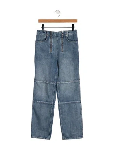 Pre-owned Tibi High-rise Straight Leg Jeans W/ Tags In Blue