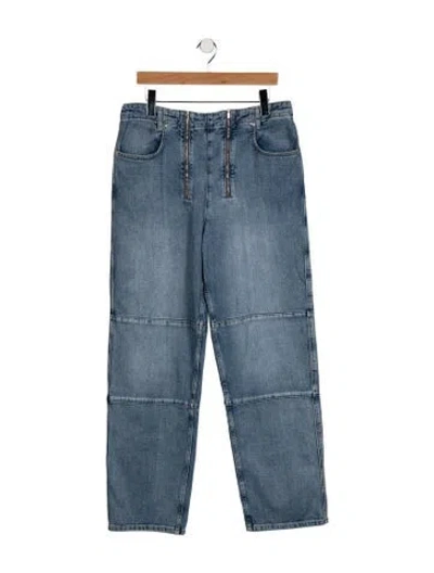 Pre-owned Tibi High-rise Straight Leg Jeans W/ Tags In Blue
