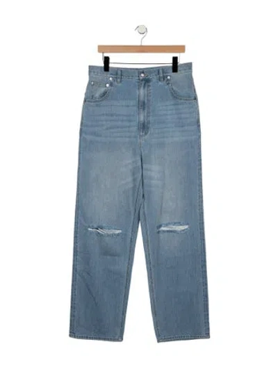 Pre-owned Tibi High-rise Straight Leg Jeans W/ Tags In Blue