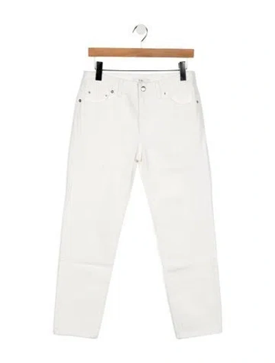 Pre-owned Tibi High-rise Straight Leg Jeans W/ Tags In White