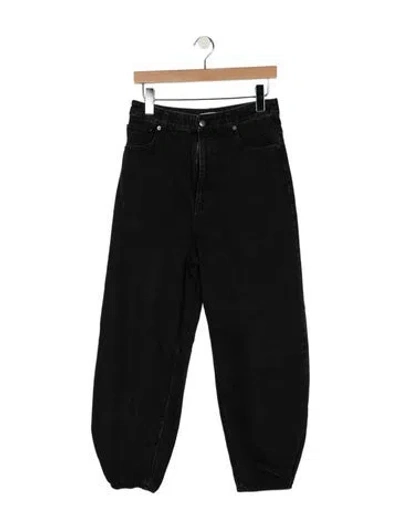 Pre-owned Tibi High-rise Wide Leg Jeans In Black
