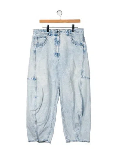 Pre-owned Tibi High-rise Wide Leg Jeans In Blue