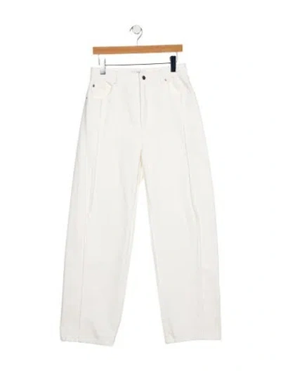 Pre-owned Tibi High-rise Wide Leg Jeans In Blue