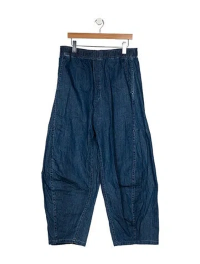 Pre-owned Tibi High-rise Wide Leg Jeans In Blue