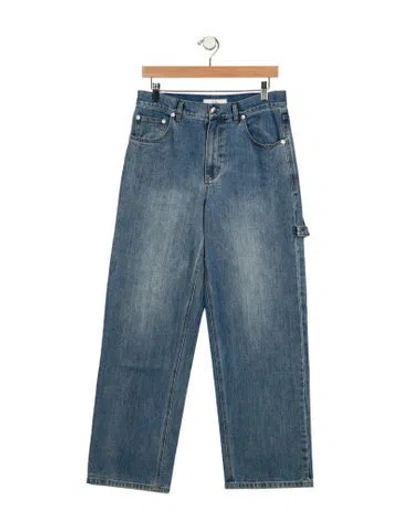 Pre-owned Tibi High-rise Wide Leg Jeans In Blue